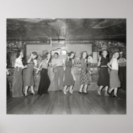 Pôster Noite das Garotas, 1938. Foto Antiga