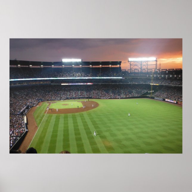 Pôster Noite de Baseball (Frente)