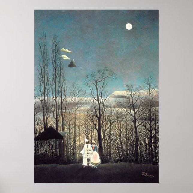 Poster Noite de Carnaval por Henri Rousseau (Frente)