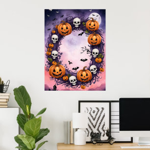 Poster Noite de Halloween Encantada