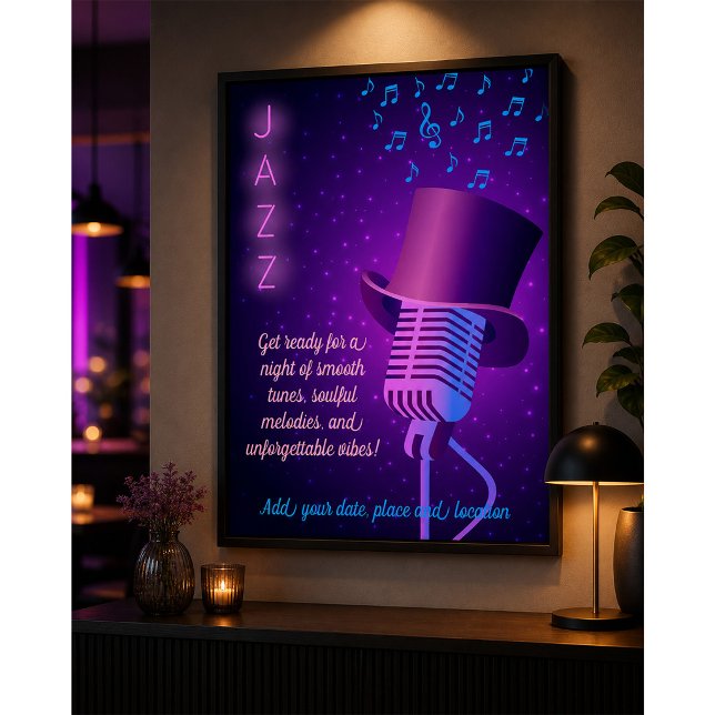 Pôster Noite de Jazz (Criador carregado)