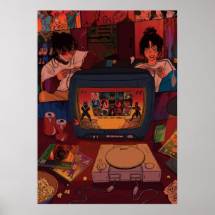 Poster noite de jogo zuko azula