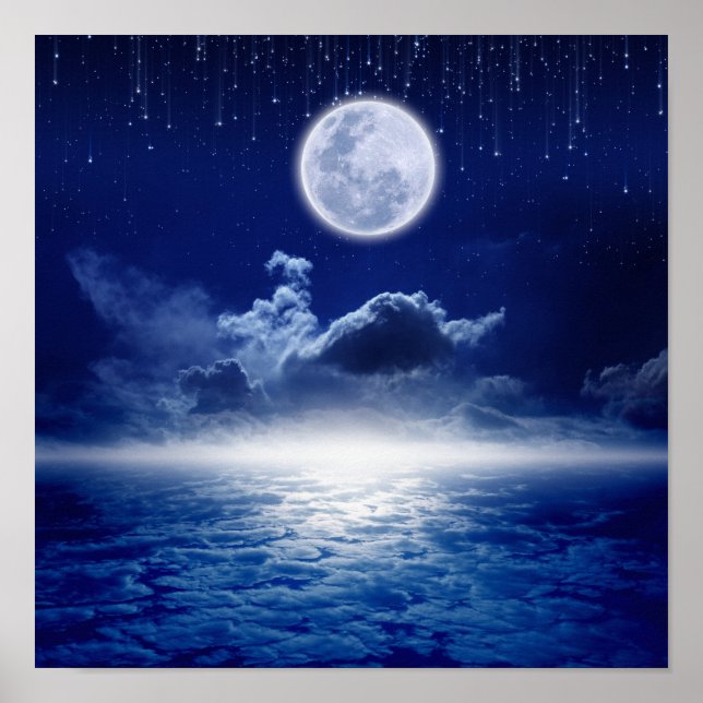 Poster noite de lua de cheio (Frente)