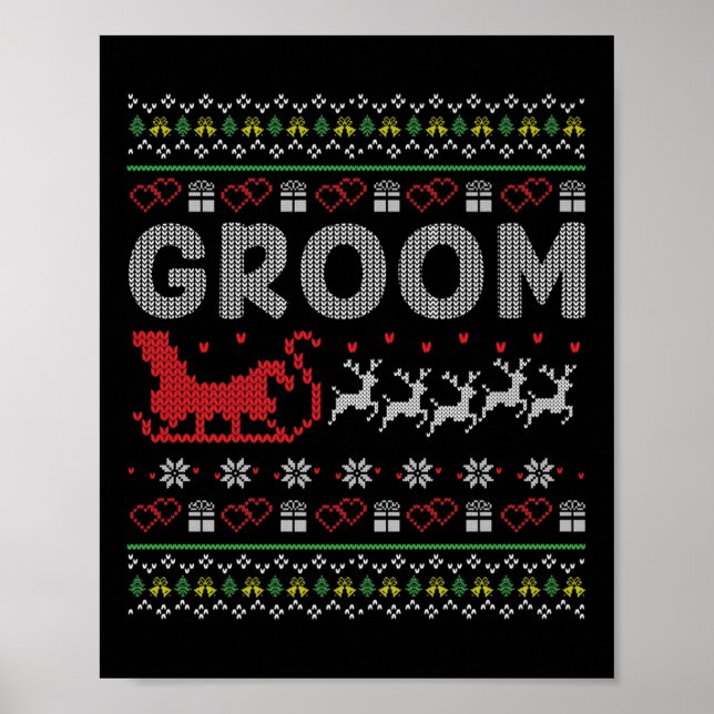 Poster Noite de Natal da Noite de Natal Feliz Casal Gi (Frente)
