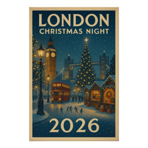 Pôster Noite de Natal em Londres 2026