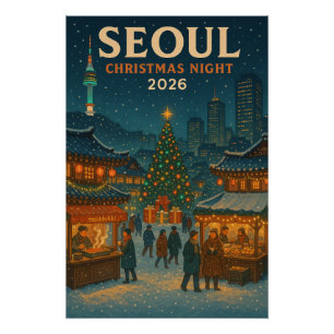 Pôster Noite de Natal em Seul 2026