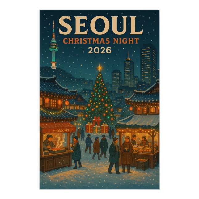 Pôster Noite de Natal em Seul 2026 (Frente)