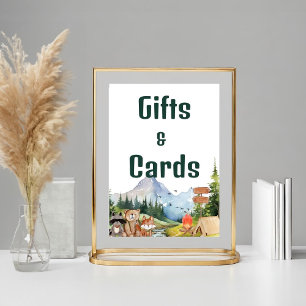 Poster Noite de presente e cartão de margarida de Groovy