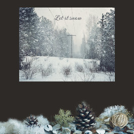 Poster Noite de queda de neve