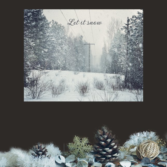 Poster Noite de queda de neve (Criador carregado)