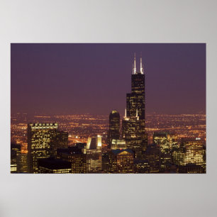 Poster Noite de Sears Tower