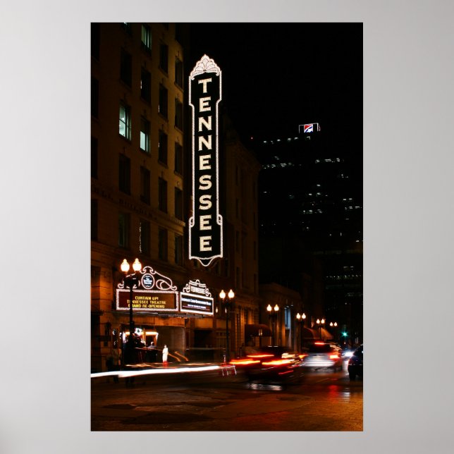 Pôster Noite de Teatro do Tennessee (Frente)