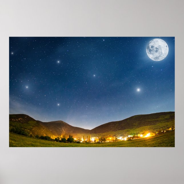 Poster Noite de Verão de Moon (Frente)