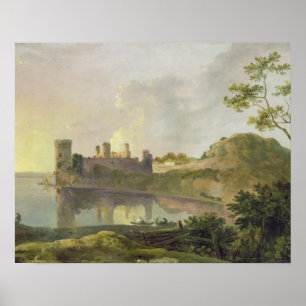Poster Noite do verão (castelo) c.1764-65 de Caernarvon