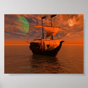 Pôster Noite dos piratas