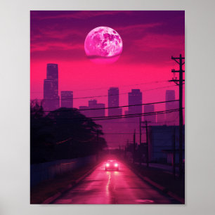 Poster Noite em Houston Texas EUA