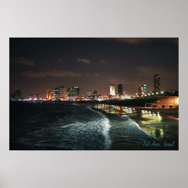 Pôster Noite em Tel Aviv (Frente)
