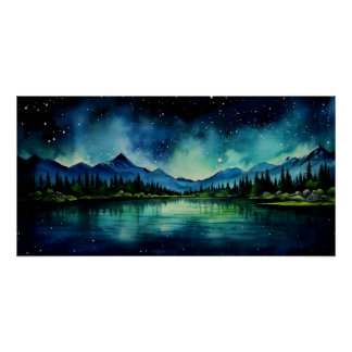 Pôster Noite Estrelada