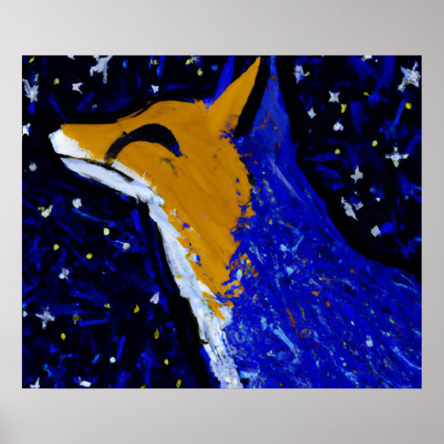POSTER NOITE ESTRELADA RAPOSA II | VIGIA ENLUARADA  (Frente)