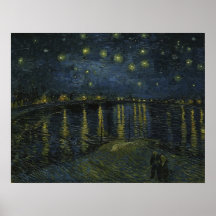 Noite Estrelada sobre o Ródano por Van Gogh