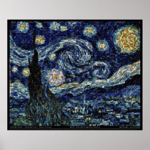 Pôster Noite estrelado de Hubble (29,3" x24")