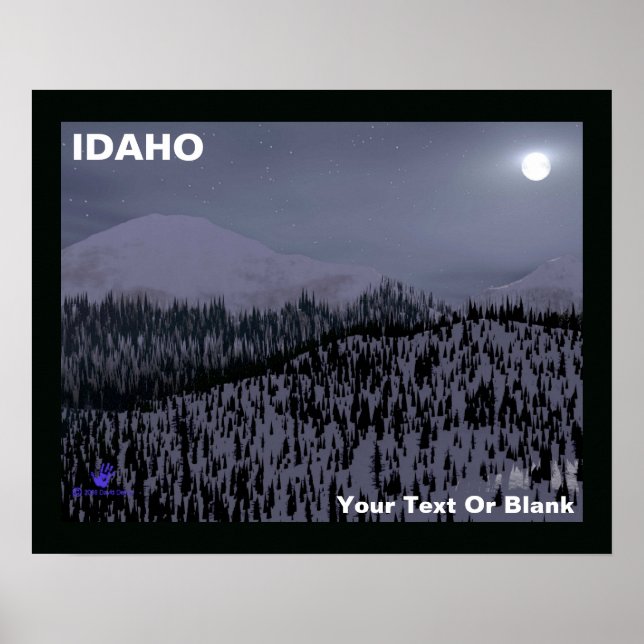 Poster Noite Fria em Idaho (Frente)