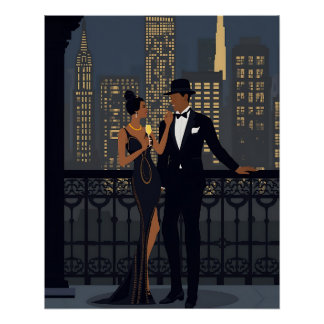 Pôster Noite na cidade