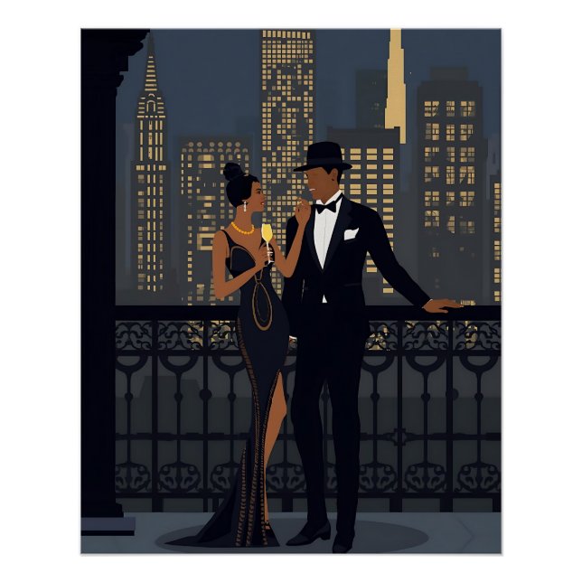 Pôster Noite na cidade (Frente)