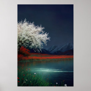 Poster Noite no lago