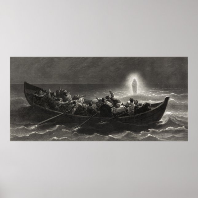 Pôster "Noite no Mar da Galileia" impressão/poster (Frente)