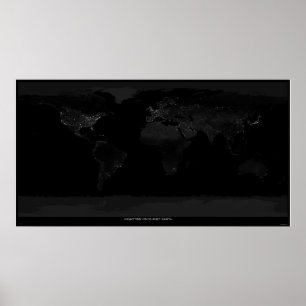 Poster Noite no planeta Terra