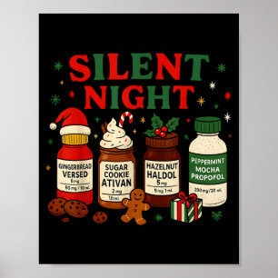 Poster Noite Silenciosa Profol Enfermeira de UTI Natal Di