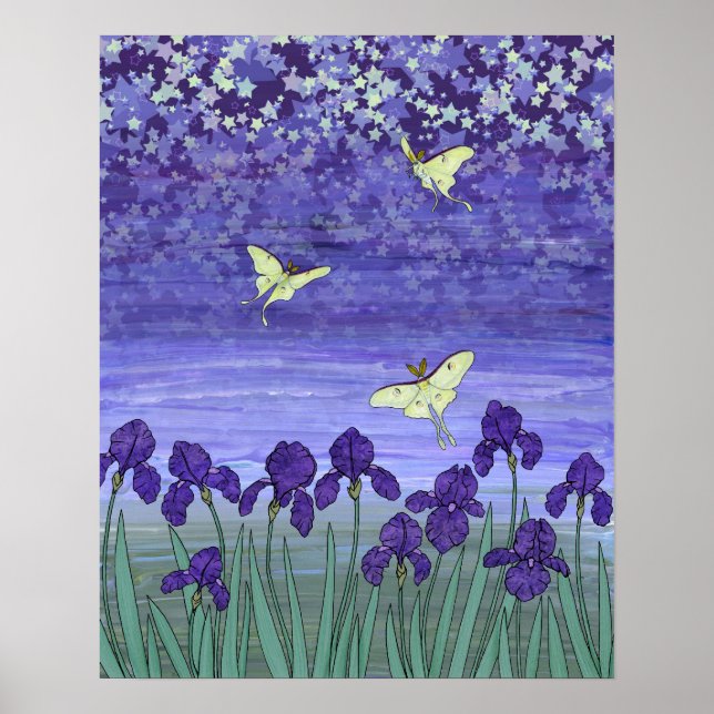 Poster noite violeta (Frente)