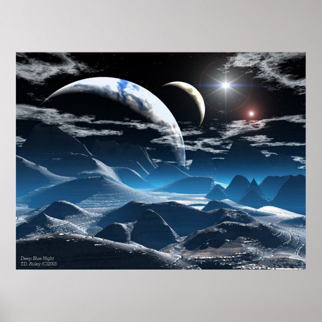 Pôster Noites azuis profundas (Frente)