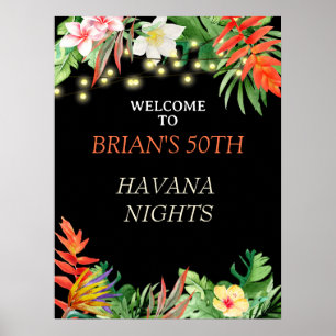 Poster Noites de Havana, Festa Noites de Havana, Tropical