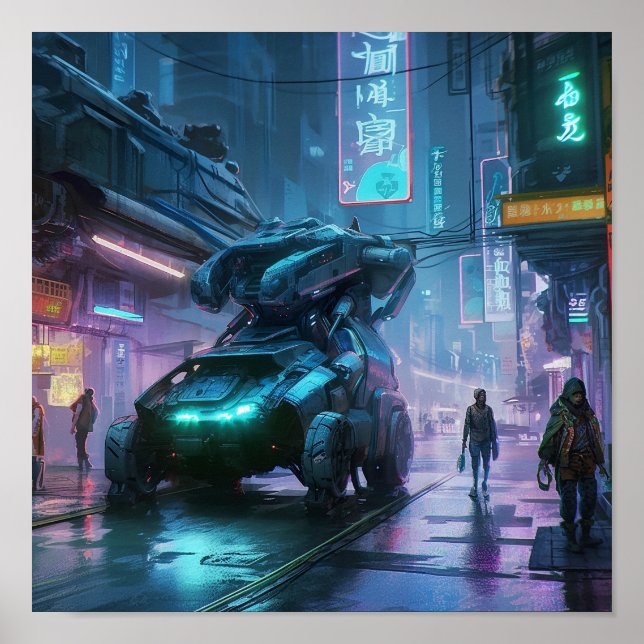 Poster Noites de Neon Tokyo (Cyber Edition) (Frente)