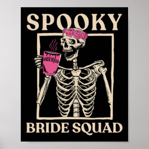 Poster Noiva Assombrada Esquadra Esqueleto Halloween Desp