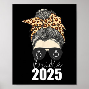 Poster Noiva de 2025, Noivado Mensy Bun Leopard Cheetah
