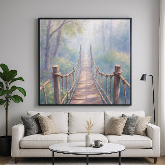 Poster Noiva de Corda da Floresta Nebulosa - Arte Impress