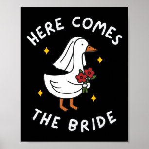Poster Noiva Do Homem Para Ser Casamento Boba Noiva Ganso