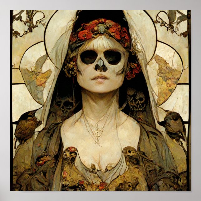 Poster Noiva do Horror Gótico da Morte (Frente)