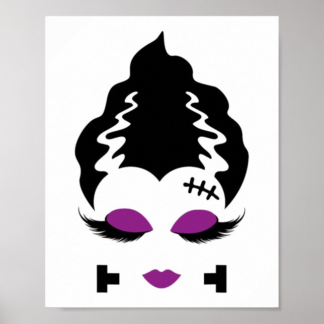 Poster Noiva Do Monstro De Frankenstein Fantasia De Hallo (Frente)