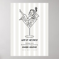 Noiva do Partido Diva Martini Doodle Despedida de