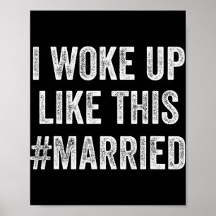 Poster Noiva Nova Novo Marido Esposa - Acordei Assim M