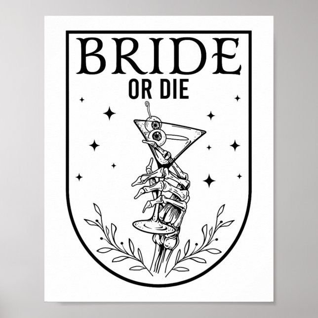 Poster Noiva Ou Morrer Bache De Casamento De Halloween (Frente)