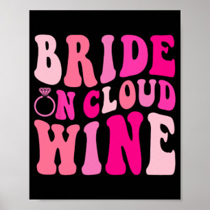 Poster Noiva Sobre A Bachelorette P Do Bebendo De Vinho E