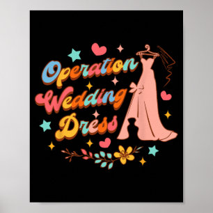 Poster Noiva Vestido Comprando Operação Weddi