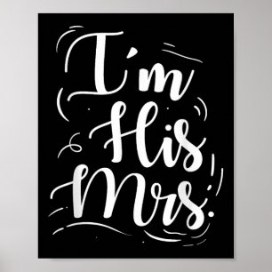 Poster Noivado De Casamento Sou Sua Sra. Bride Gift Idea