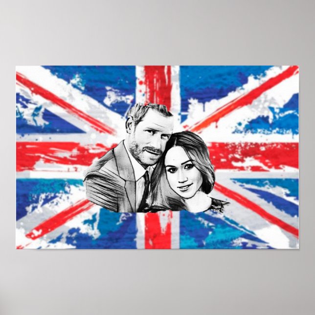 Poster noivado do príncipe Harry (Frente)