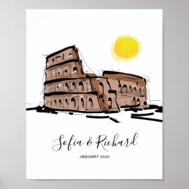 Poster Noivado, proposta, presente de casal de aniversári